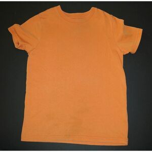 Mini Boden boys solid orange Washed favorite top tee shirt short sleeve 6 7 PLAY